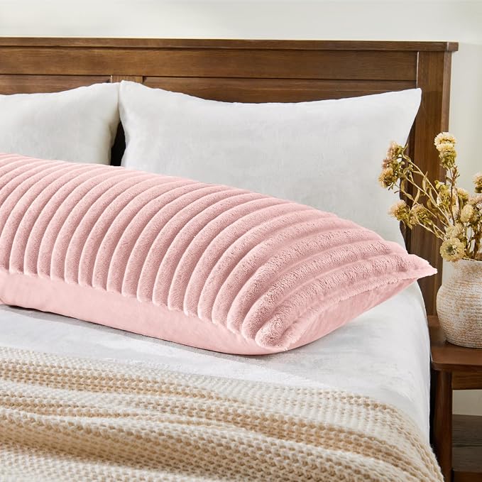 BEDELITE Fluffy Faux Fur Body Pillow Cover - Image 2