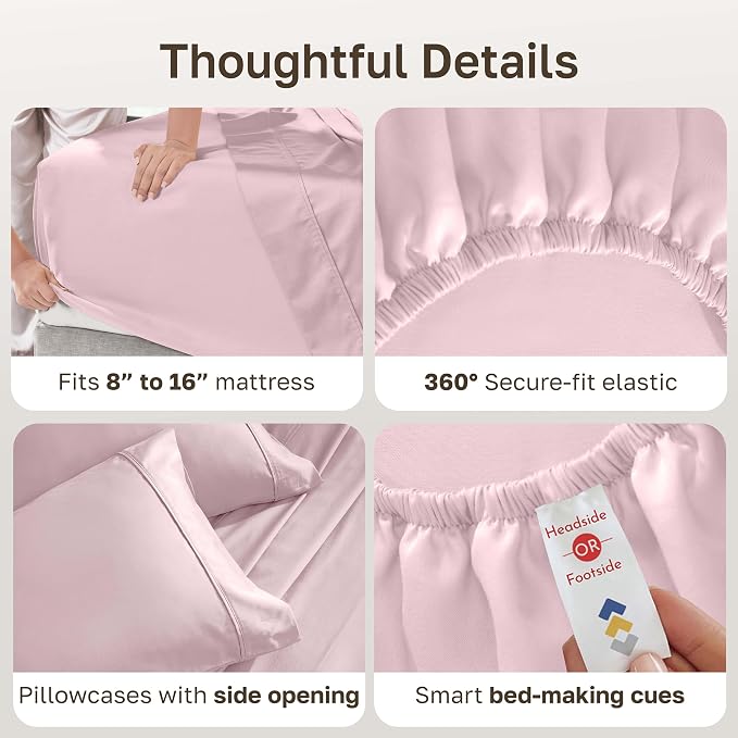 California Design Den Soft Full Size 100% Cotton Sheet Sets, 400 Thread Count - Image 5