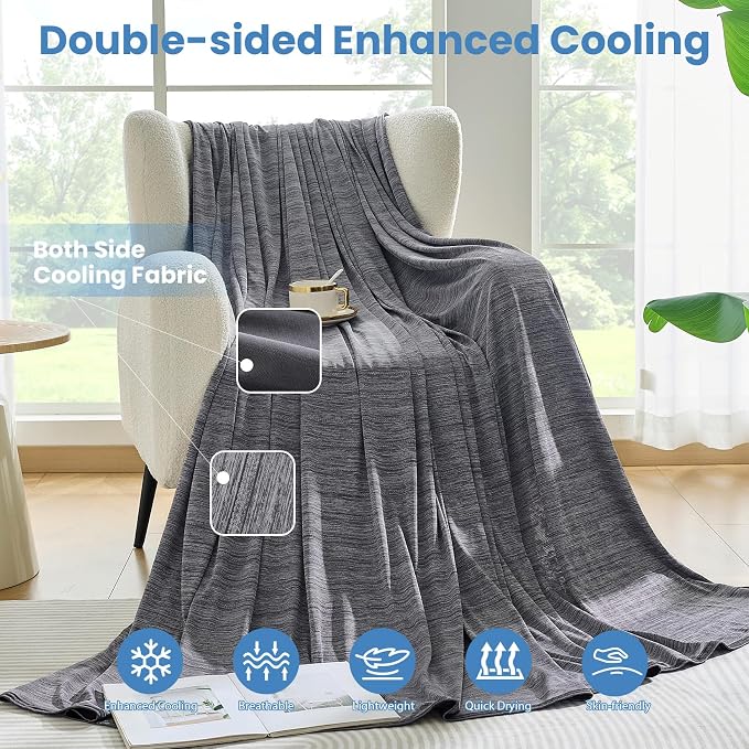 OIGAE Cooling Blanket for Hot Sleepers - Image 3