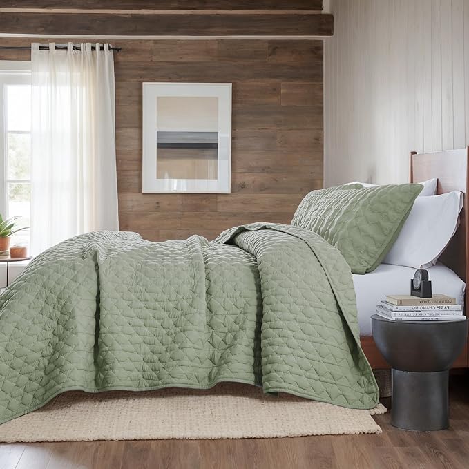 WDCOZY Sage Green Quilt Twin Size Bedding Sets - Image 5