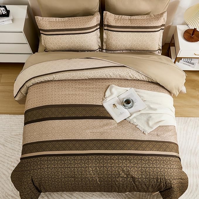 WONGS BEDDING Twin Comforter Set 6 Pieces, Soft Lightweight Micorfiber Bedding - Image 4
