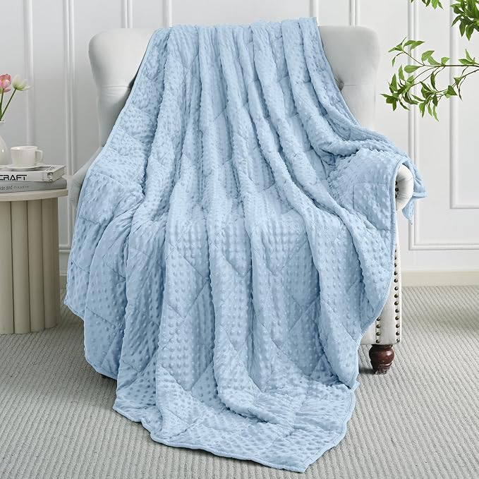 Mr. Sandman Weighted Blanket for Adults Queen Size 15 lbs, Soft Cooling Heavy - Image 2
