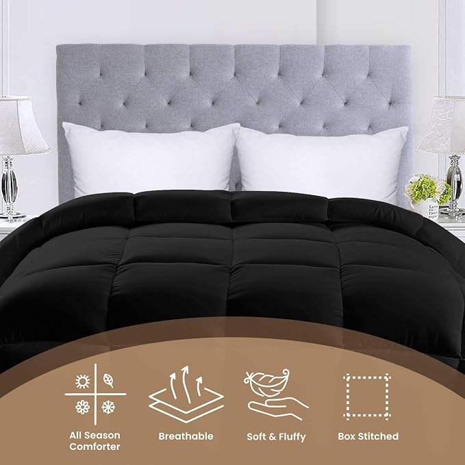 Utopia Bedding Comforters Queen Size, All Season Duvet Insert, Down Alternative - Image 3