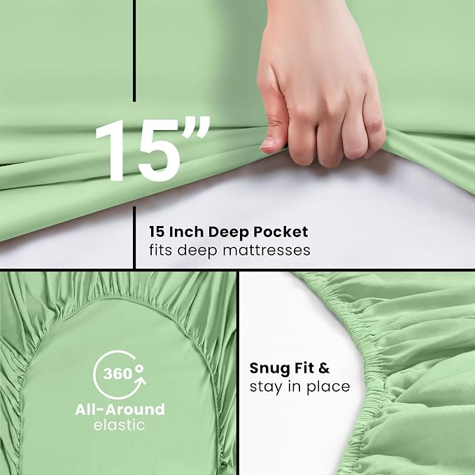 Utopia Bedding Full Fitted Sheet - Image 3