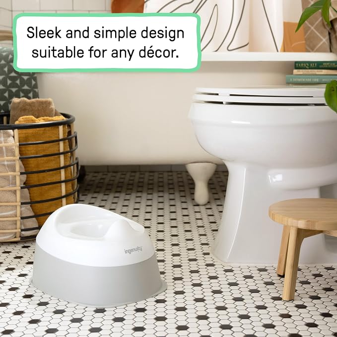 Ingenuity Ready Set Go Potty Training Toilet, Removable Bowl, Non-Skid Bottom - Image 5