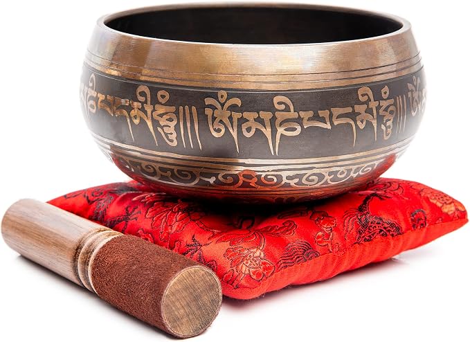 Premium Tibetan Singing Bowl Set – Handmade in Nepal Sound & Meditation Bowl – - Image 2