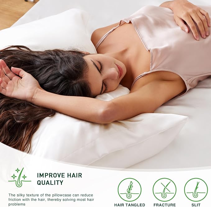 Love's cabin Satin Pillowcase Set of 2 King Size 20x36, Cooling Pillow Covers - Image 3