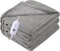 Electric Heated Blanket Throw Size 50"x60", Ultra-Soft Heating Blanket by Soypipo