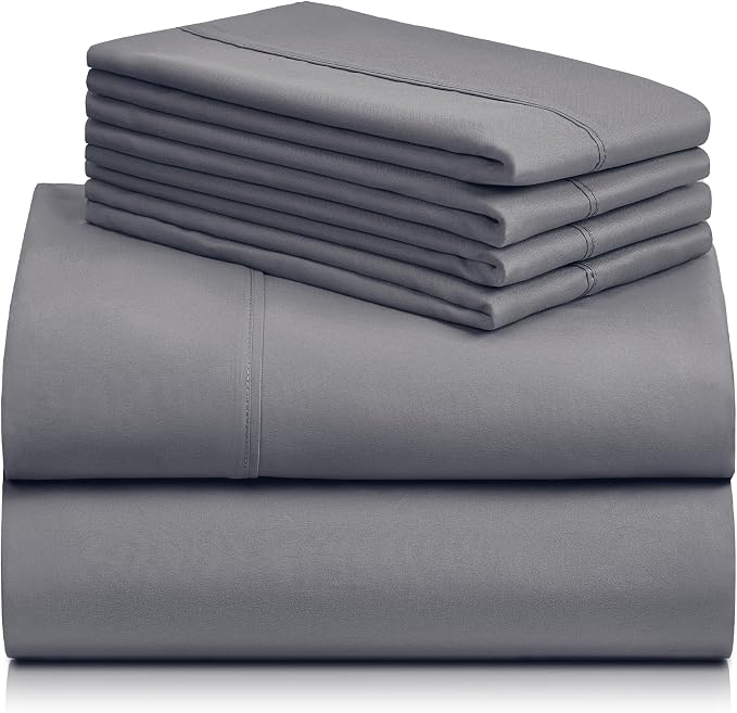 LuxClub 4 PC Full Size Sheet Set Bed Sheets Deep Pockets 18" Wrinkle Free - Image 8