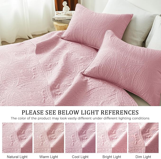 akkialla Twin Quilt Set, Soft Microfiber Coverlet - Image 5