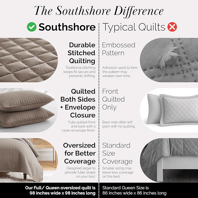 Southshore Fine Living, Inc. Quilts Full Size, Queen Size Quilt Bedding Set - Image 4