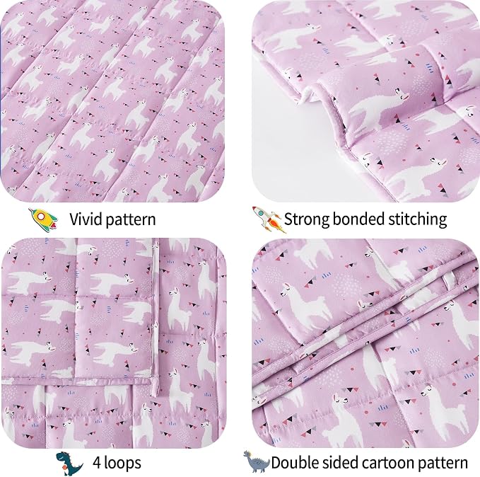 HOSUKKO Weighted Blanket, Microfiber 7 lbs, 41 x 60 inches, Breathable - Image 2