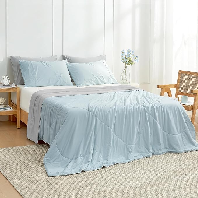 Cozy Bliss Cooling Comforter Twin Size, Cooling Blankets - Image 3