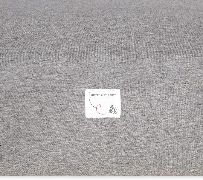 Burt's Bees Baby Essential Organic Cotton Fitted Crib Sheet, Breathable - Image 2
