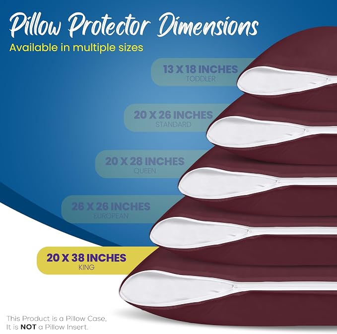 Utopia Bedding Premium 100% Waterproof Pillow Protectors - Image 2