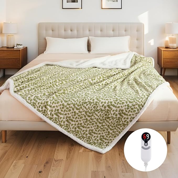 Electric Heated Blanket Full Size 72"x84", Ultra-Soft Plush - Image 3