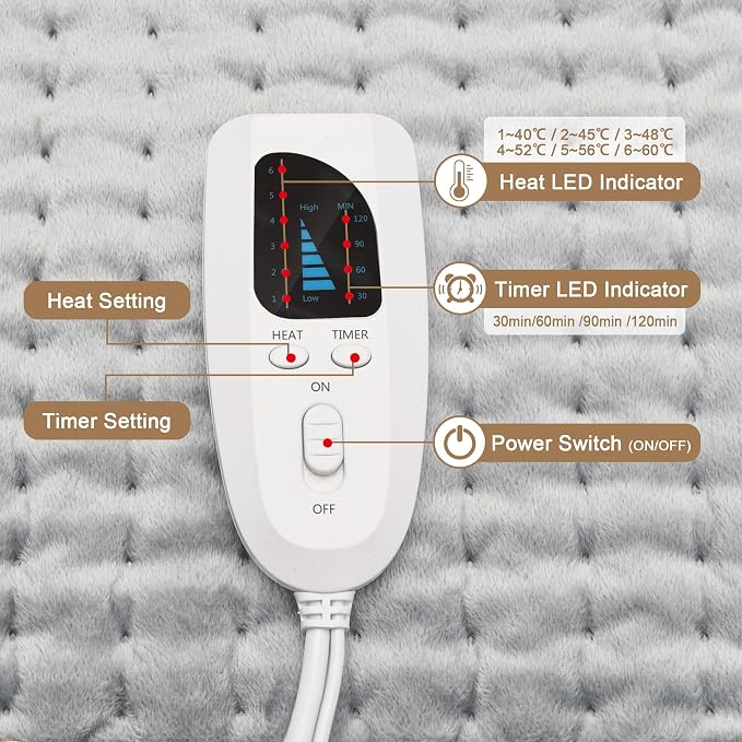 Deepsoon Heating Pad, Electric Heating Pads - Image 7