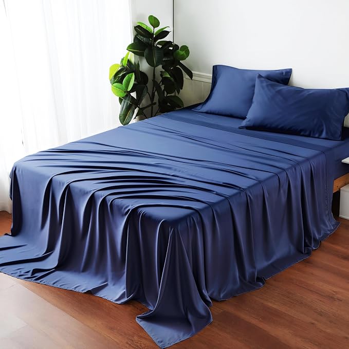 Bamboo Viscose Flat Sheets Only, Sateen Weave Calking Size Flat Sheet Only - Image 7
