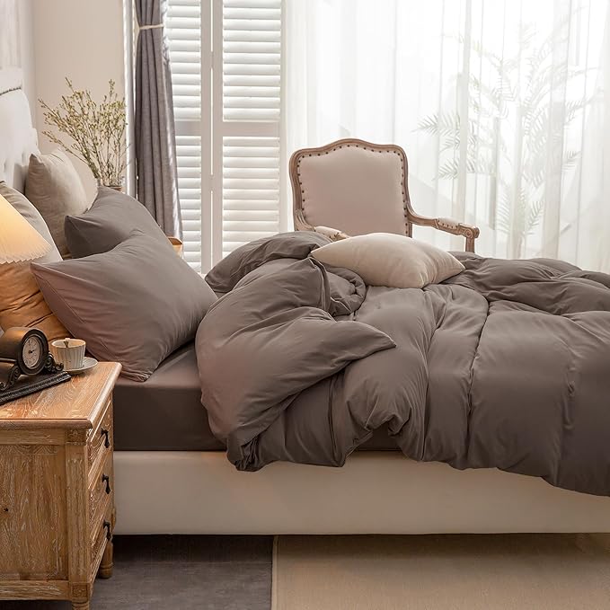 PURE ERA Jersey Knit Duvet Cover Set 100% T-Shirt Cotton Super Soft Comfy 3pc by PUREERA