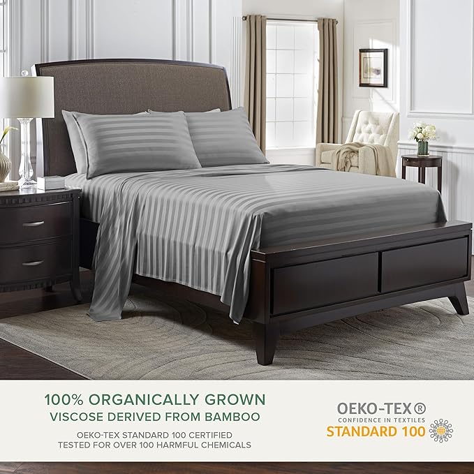 Queen Pillowcases by Pure Bamboo, Genuine 100% Organic Viscose Derived from - Image 3