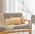 Simple&Opulence 100% Linen Lumbar Pillow Cover 12 x 20 Inches Set of 2 by SimpleOpulence