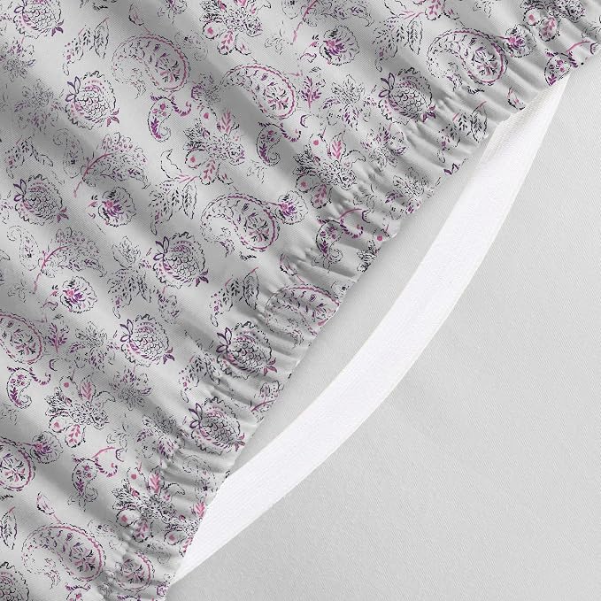 Elegant Comfort Luxury Soft Bed Sheets Paisley Pattern - Image 4