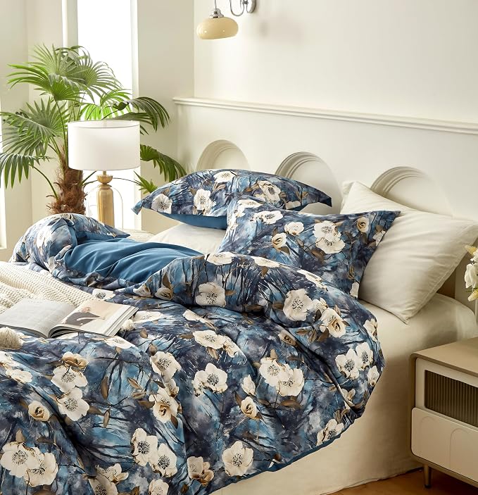 Cupocupa Duvet Cover King Size Set Boho Floral Pattern King Duvet Cover Set - Image 5