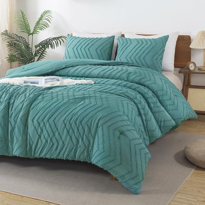 Andency Grayish Teal Twin/Twin XL Comforter Set, Twin Bed Comforter - Image 2