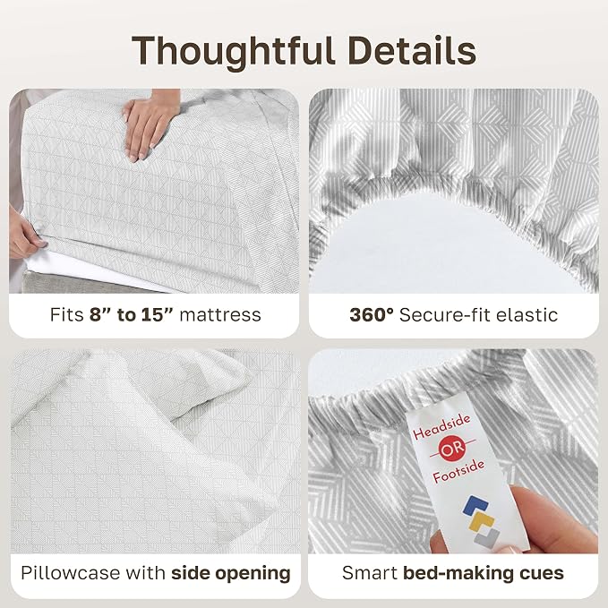 California Design Den Soft Twin XL 100% Cotton Sheet Sets, 400 Thread Count - Image 5