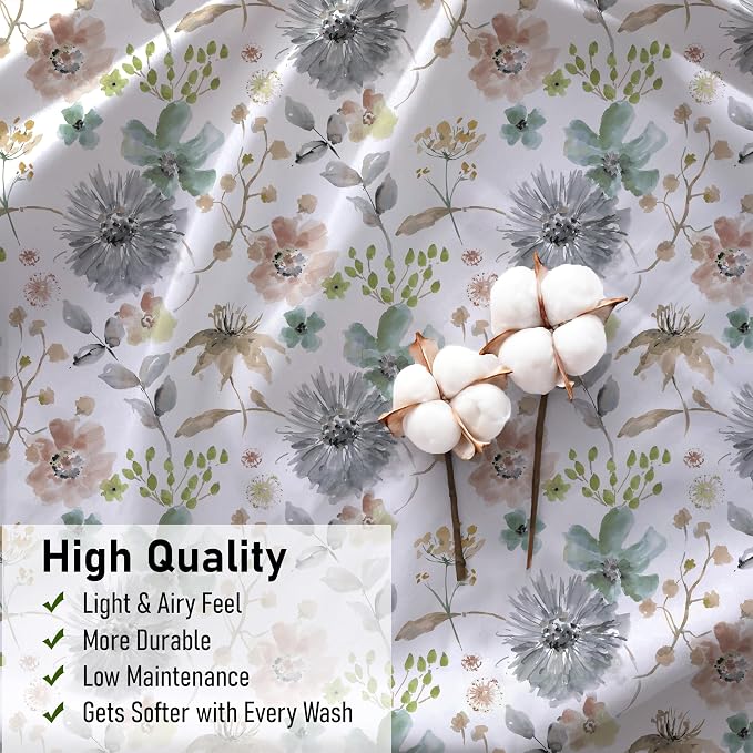 RUVANTI 100% Cotton Sheets – California King Percale Bedding, Cooling & - Image 8