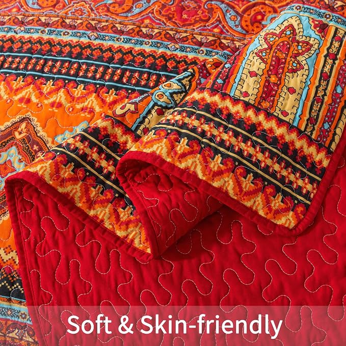 BEDIFANY Cotton California King Quilt Set - Image 4