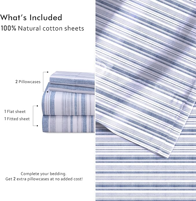 RUVANTI 4 Pcs Cotton Sheets - Image 4