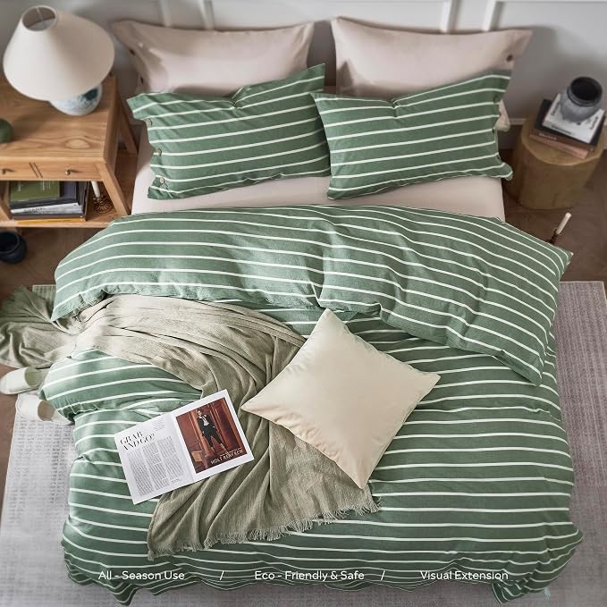 JELLYMONI Cotton Duvet Cover Cal King Size - Image 8