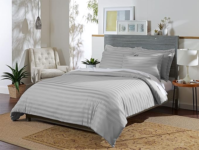Pure Bamboo Queen Duvet Cover, 3 Piece Set, Genuine 100% Organic Viscose by PureBamboo