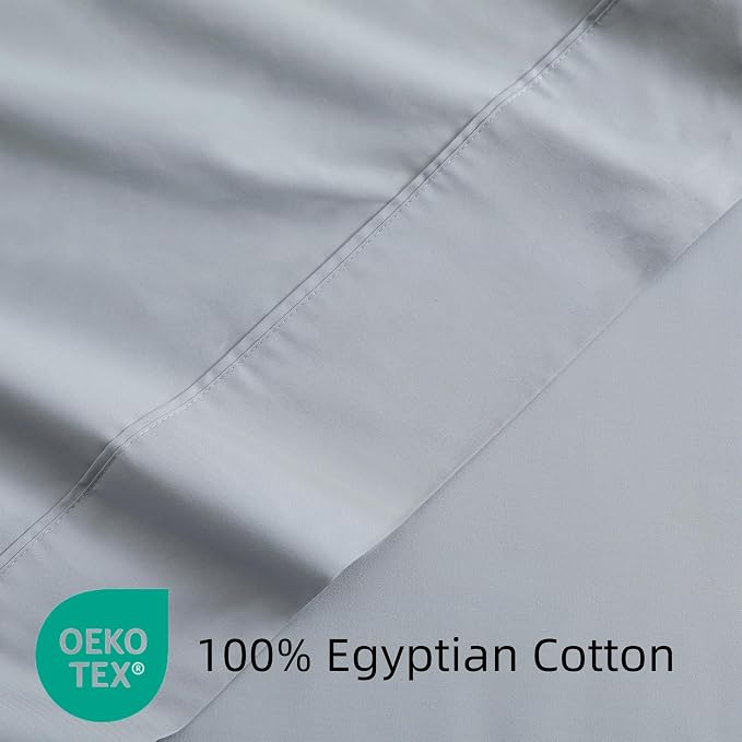 Flat Sheet Only Twin Size, 400 TC 100% Egyptian Cotton Flat Sheet - Image 3