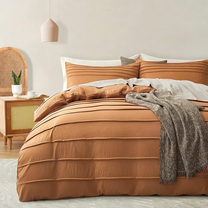 Oli Anderson Pumpkin Brown Duvet Cover Queen Size by OliAnderson