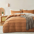 Oli Anderson Pumpkin Brown Duvet Cover Queen Size by OliAnderson