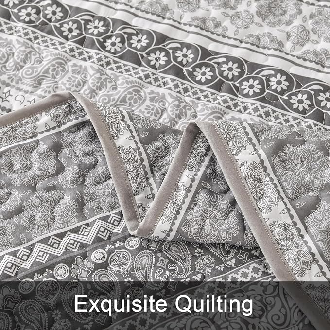 WONGS BEDDING Boho Quilt Set King Size - Image 7