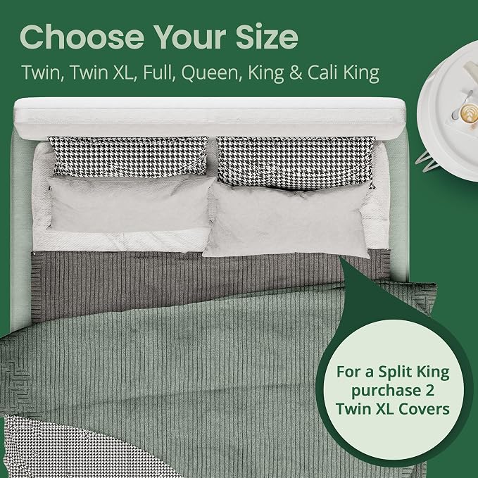 SafeRest Sleepure Waterproof Mattress Protector King Size - Image 9