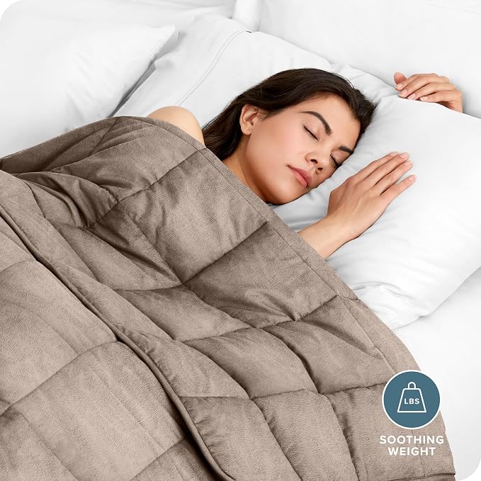 Bare Home Weighted Blanket Queen Size 17lb - Image 2