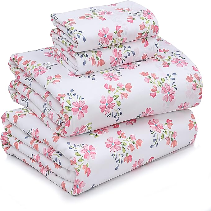 RUVANTI 100% Cotton Sheets – King Size Percale Bedding, Cooling & Breathable by Ruvanti