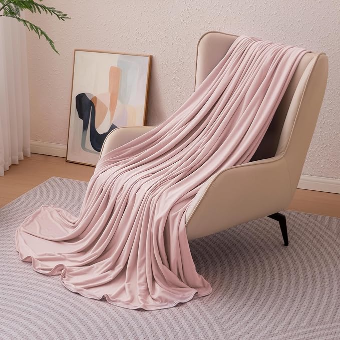 Amazon Basics Cooling Blanket for Hot Sleepers, Reversible Lightweight Thin by AmazonBasics