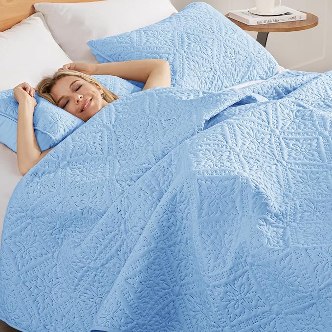 Exclusivo Mezcla Twin Quilt Bedding Set, Lightweight Soft Bedspreads Coverlets - Image 4