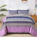 WONGS BEDDING Boho King Quilt Set, Lightweight Bed Decor Bedspread by WONGSBEDDING