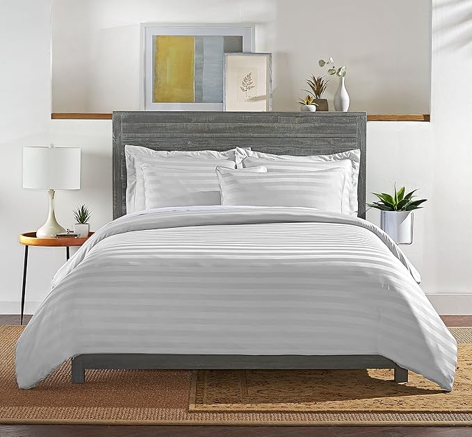 Pure Bamboo Queen Duvet Cover, 3 Piece Set, Genuine 100% Organic Viscose - Image 3
