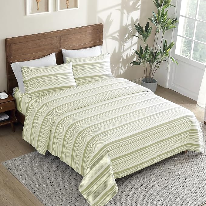 ClevaHome Classic Stripe Sheet Set - Image 6