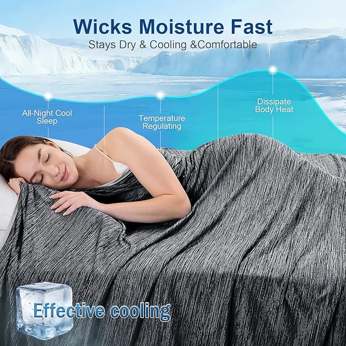 KMUSET Cooling Blanket Twin XL, Double Sided Summer Cooling Blankets - Image 4