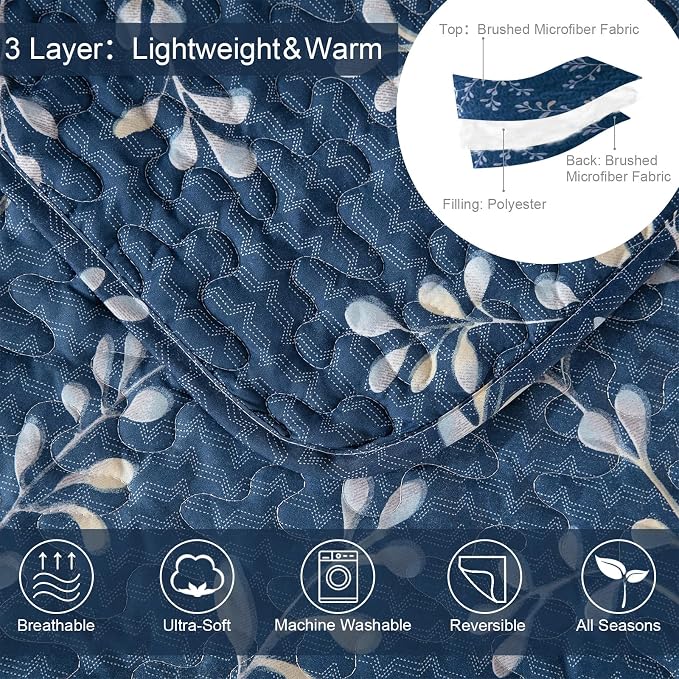 Exclusivo Mezcla Reversible Boho Quilts Queen Size - Image 3