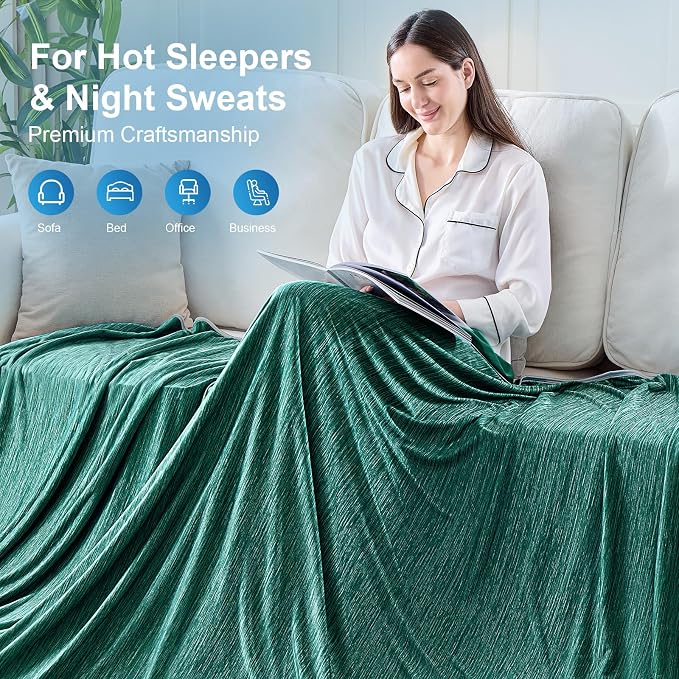 KMUSET Cooling Blanket Full Size（80"x90", Double Sided Summer Cooling Blankets - Image 8