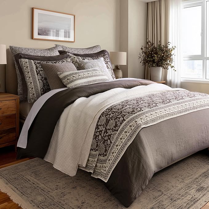 Levtex Home Adare Cocoa Reversible King/Cal King Quilt Set and 2 Pillow Shams - Image 3